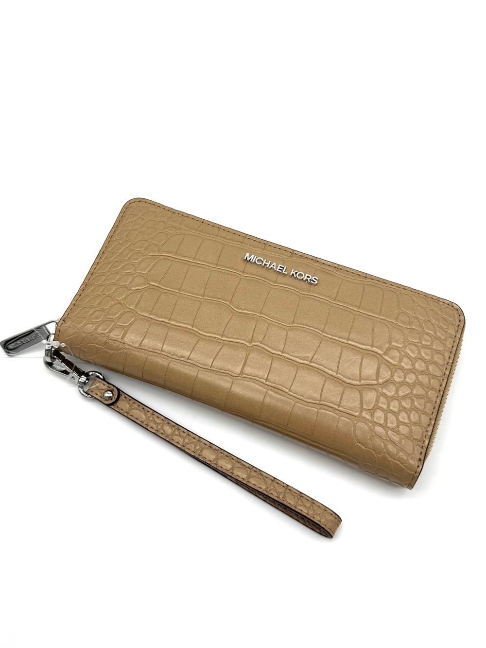 Michael Kors Large Travel Leather Continental Wallet - Camel